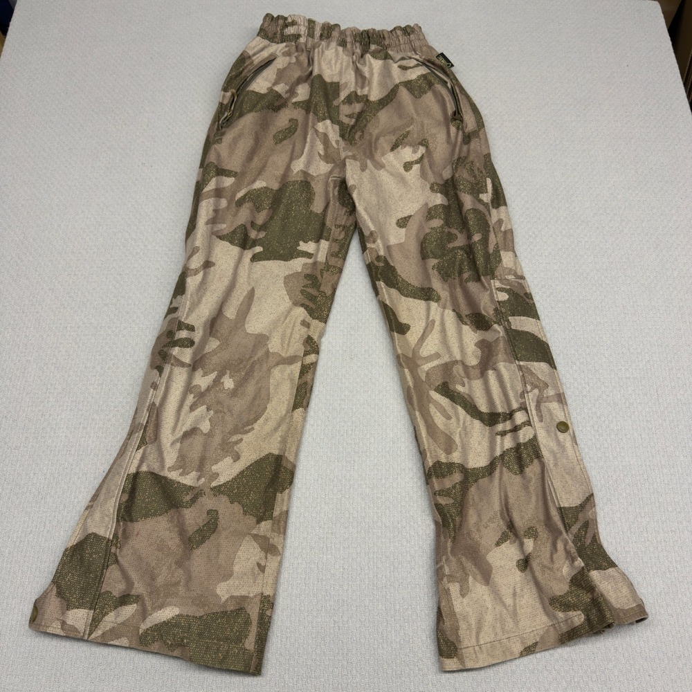Cabelas Pants Mens Medium Goretex Camo Wide Leg Hunting Outdoor Military